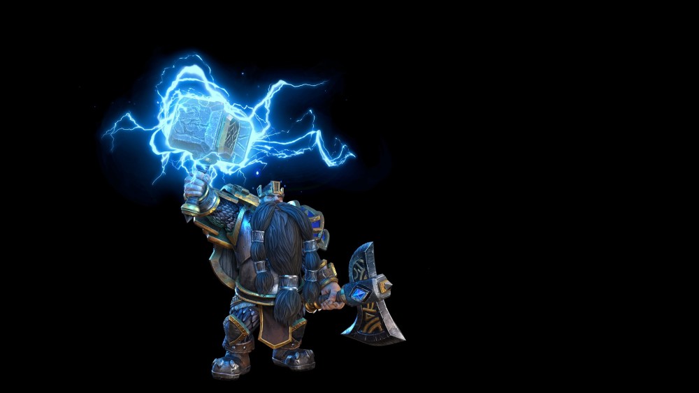 大法师 血魔法师 山丘之王:辉煌光环 放逐 风暴之锤=最强爆发.