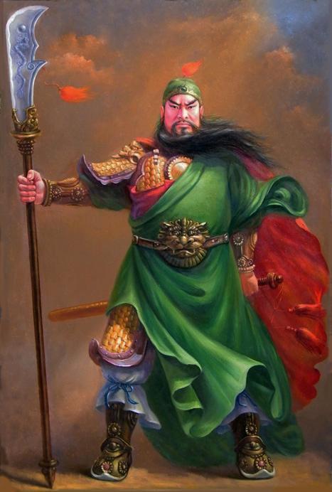 被民间尊为"关公",又称美髯公.