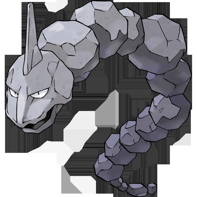 神奇宝贝图鉴no095一边吃岩石一边挖洞大岩蛇