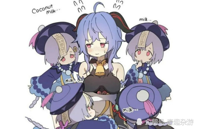 原神玩家已经把椰羊这个梗玩坏了还ps了甘雨牌椰奶