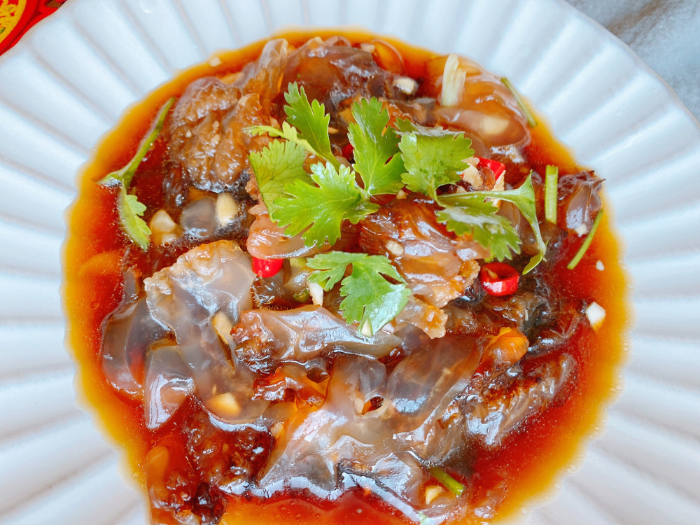 年夜饭凉拌菜之凉拌海蜇头,掌握3点,海蜇酸辣脆爽可口,不发腥_腾讯