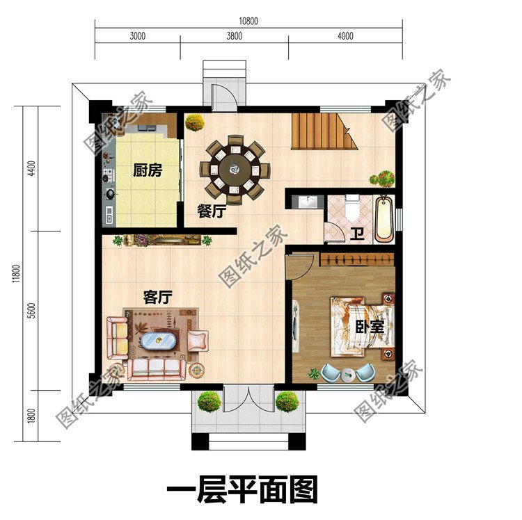 适合农村建的110平方米的二层楼,怪不得越来越多的朋友回乡建房
