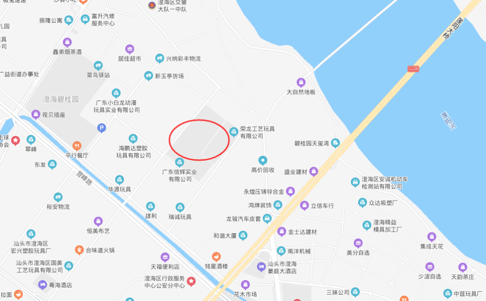 澄海规划莲河路地图图片