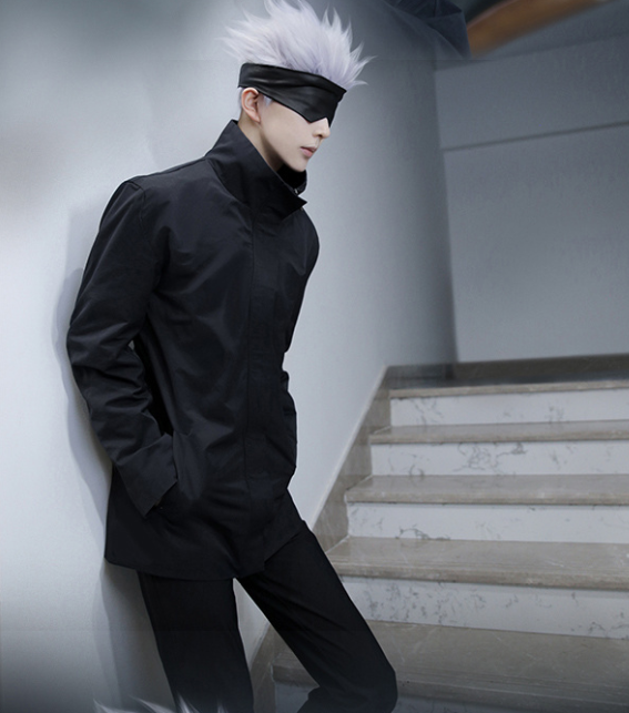 鸽了一个半月后熊祁cos咒术回战五条悟网友这腿是真的