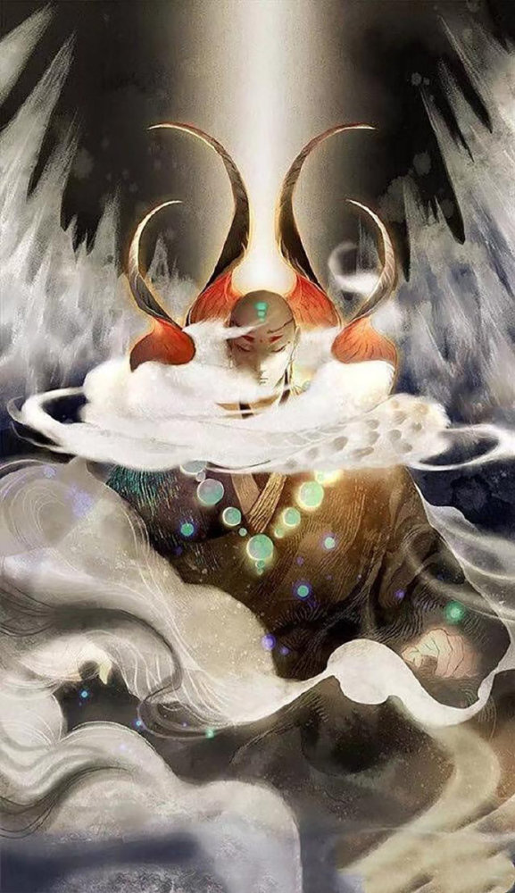 国风插画来自日本画师笔下的中国风妖怪美腻壁纸头像