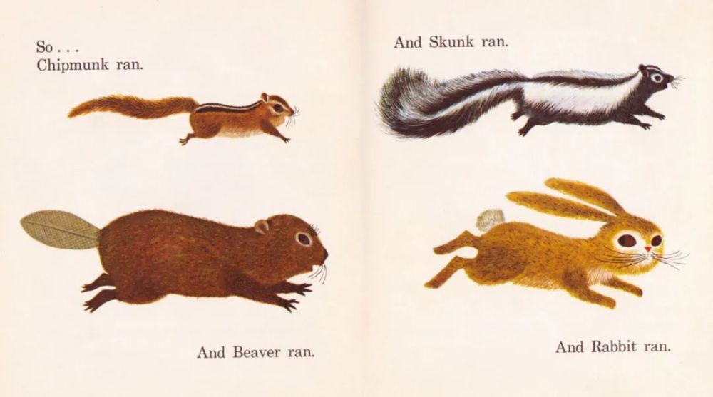 突然又来了一只臭鼬(skunk), 他们三人联手, 终于把兔子从洞中给拽了