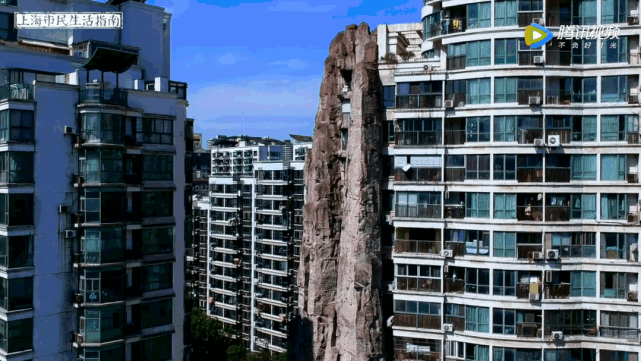 魔幻上海小区:开发商做了15层高的假山|上海|长寿路站|长寿路