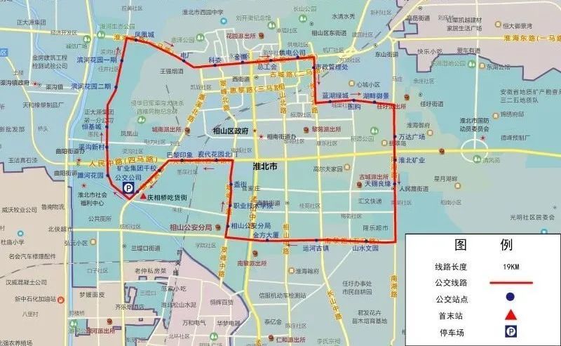 淮北12路公交车路线图图片