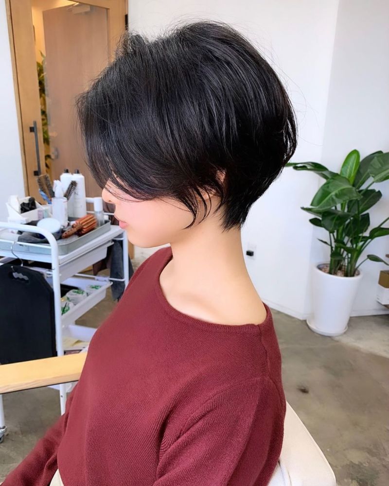 这才叫短发立体蓬松很有线条感你那只是把头发剪短了