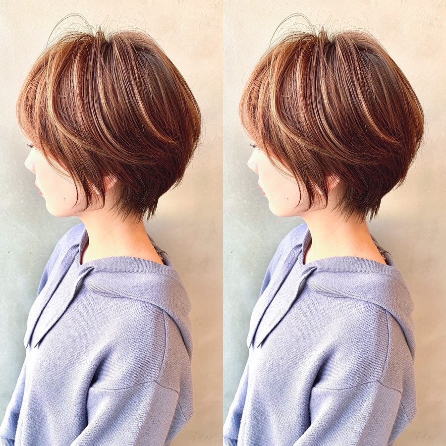 这才叫短发立体蓬松很有线条感你那只是把头发剪短了