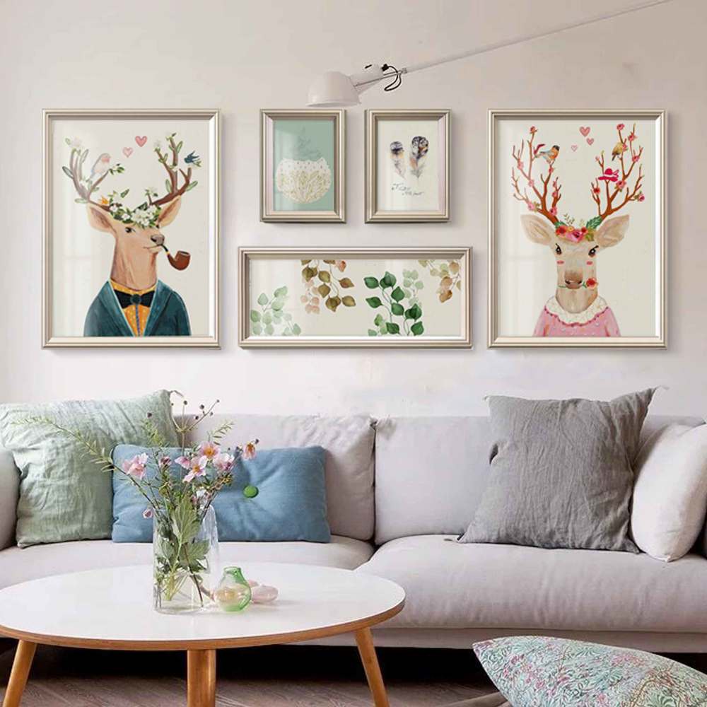 沙发后面挂什么画?装饰画店老板的答案,我要给满分_腾讯新闻