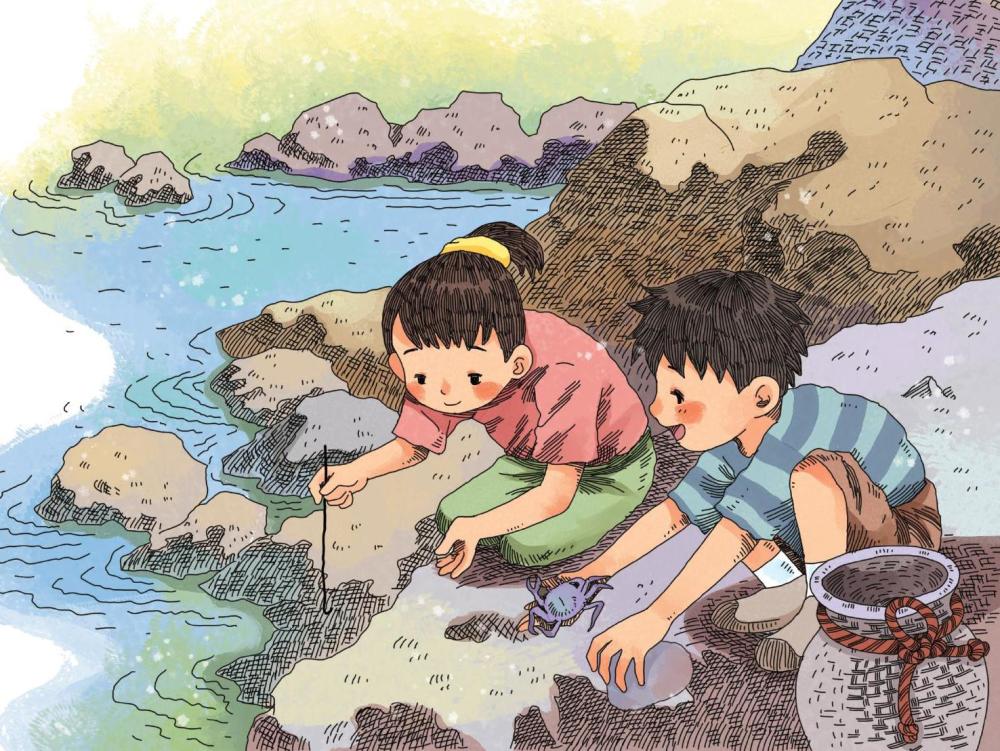 捉螃蟹的快乐日子