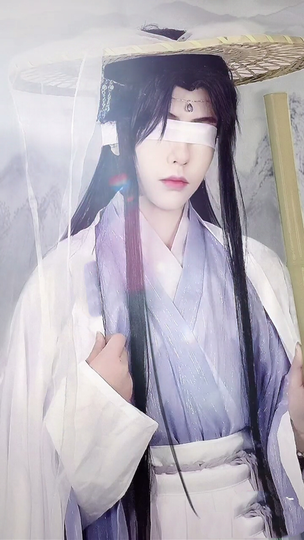 三个版本师昧cos白月光清纯瞎眼楚楚可怜华碧楠邪性霸气