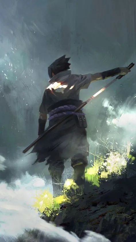 火影忍者佐助的背影壁纸帅就完了