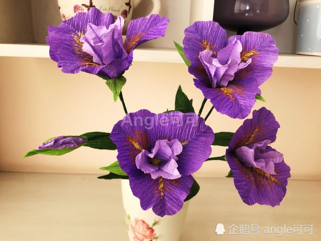 美得不要不要的紫色鸢尾花自己动手就能做方法简单一学就会