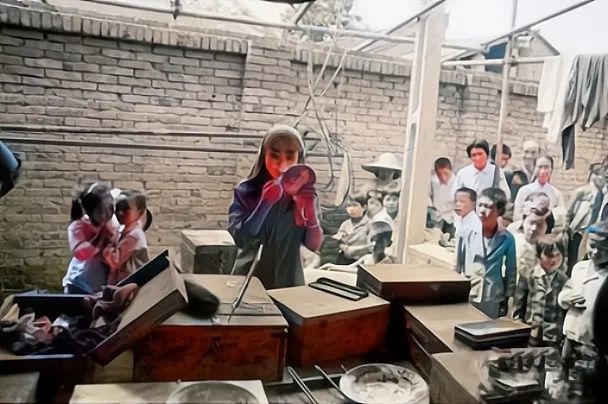 老照片九十年代陕西宝鸡凤翔县百姓生活