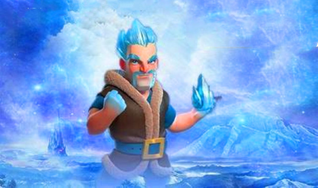 首先是寒冰法师,这是cr首批上线的传奇卡,在当时那个版本,也只有氪金