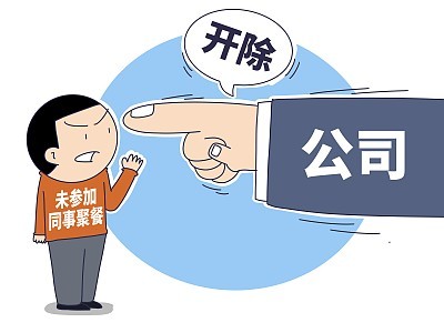 贵州贵阳某房地产营销公司员工小崔因未参加同事生日宴被罚甚至开除