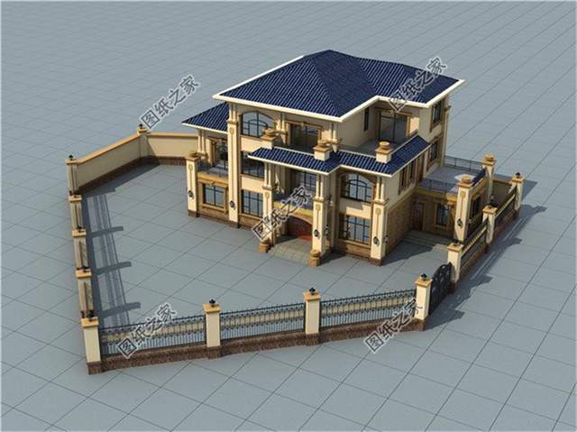 四开间三层别墅设计图农村建房这样盖超级有面子太牛了
