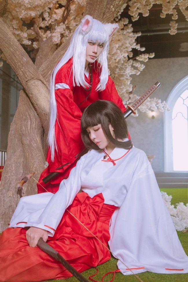 cos:犬夜叉桔梗cos场照@敲可爱哒nico酱67_腾讯新闻