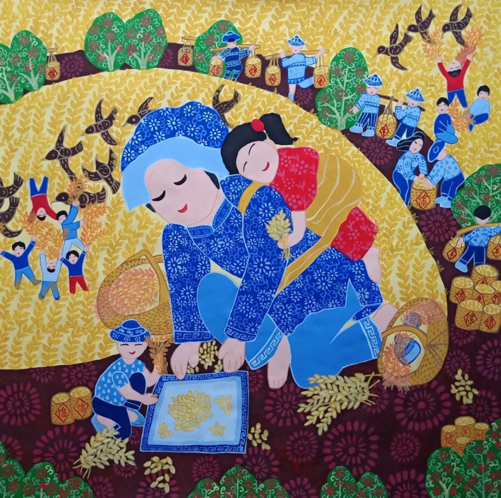 农民画中的勤俭美德图集
