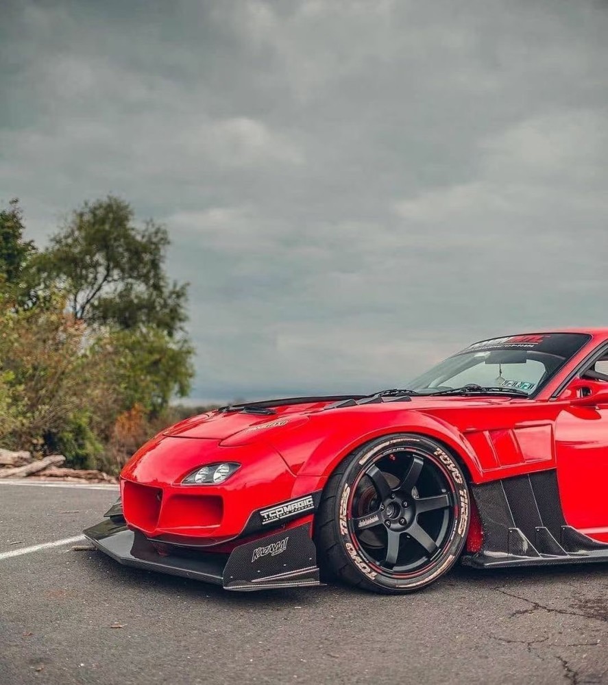 转子经典马自达rx7宽体改装依旧不输超跑