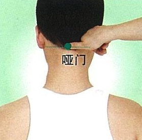 哑门穴:头痛,头重,音哑