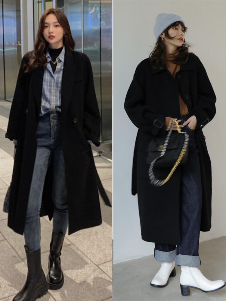 一件黑色大衣的14种穿搭方法,照着穿就对了_腾讯新闻