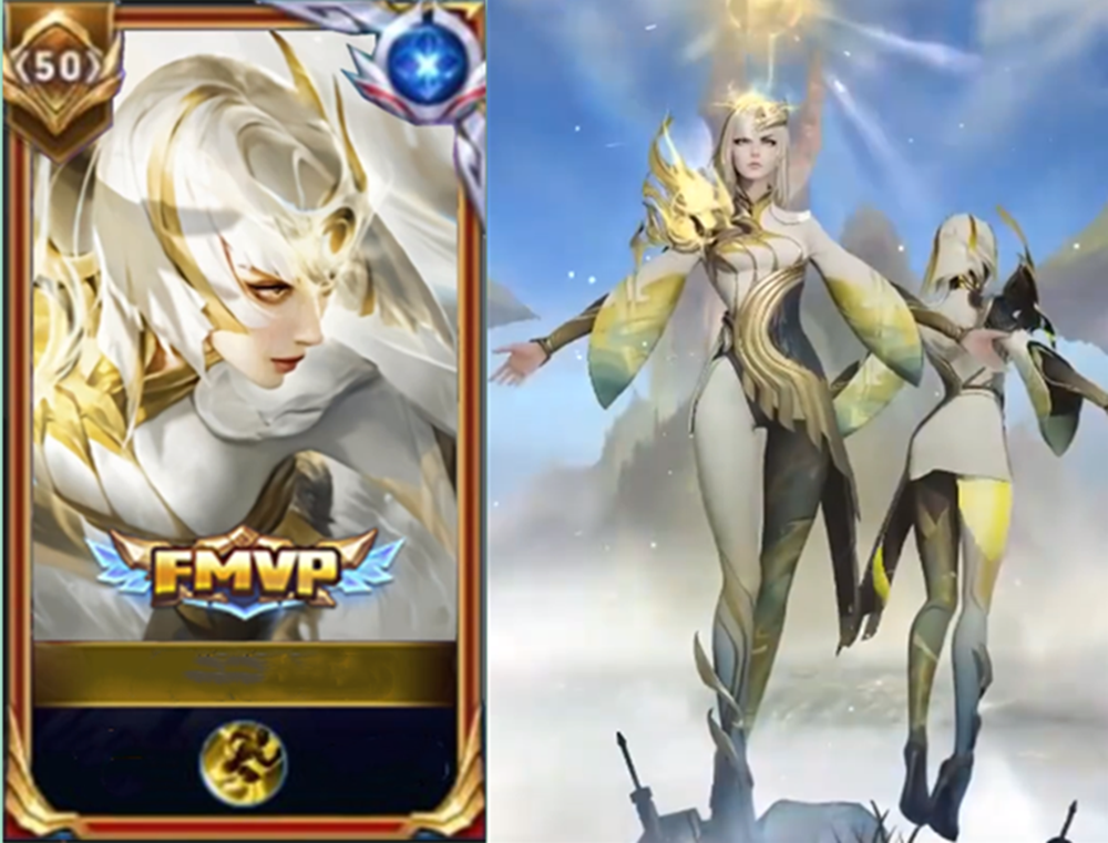 1元充值活动22号上线,镜fmvp新皮肤高清特效展示,黑白丝袜腿太撩了