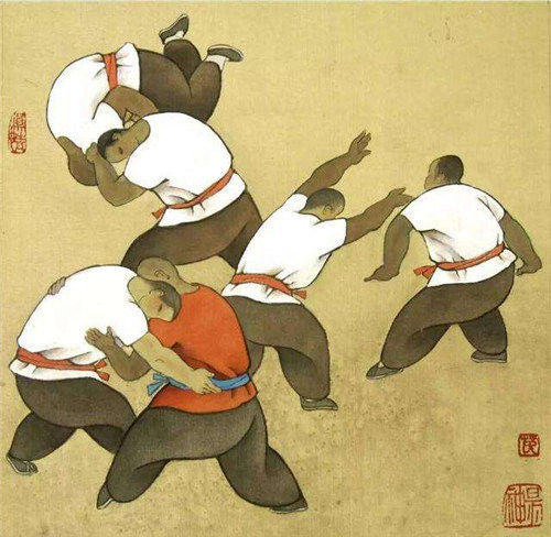 最后在公元7世纪,中国相扑传入日本,这才在日本流行起来,相扑的规矩以