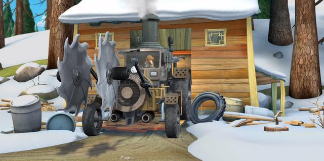 《熊出没》光头强自制蒸汽车,欧蓝德助力解锁冬季行车新技能_腾讯新闻