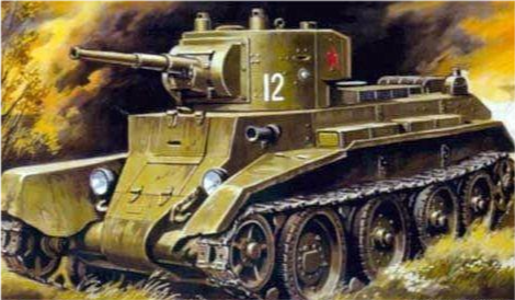 卫国战争轻骑兵——苏联红军bt-7快速坦克