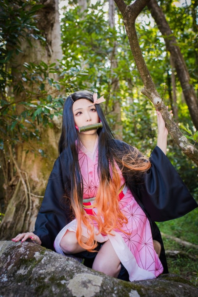 祢豆子cos觉得自己努力了