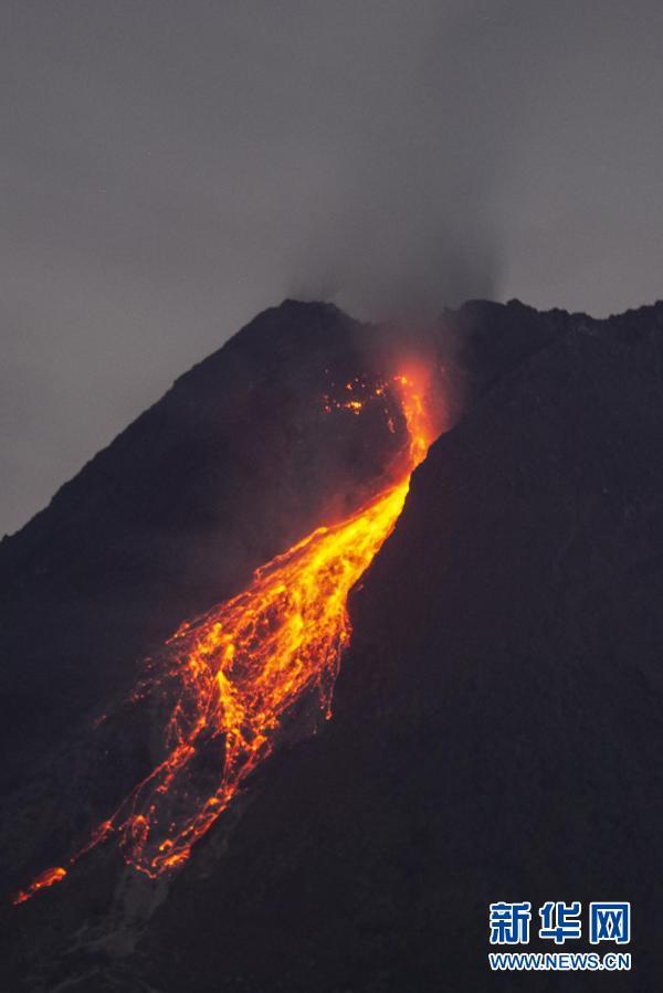 默拉皮火山喷发