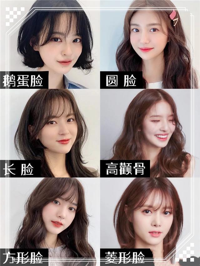 2,不同脸型,择不同发型方形脸:额头,颧骨以及下巴等宽,额头到下巴较长