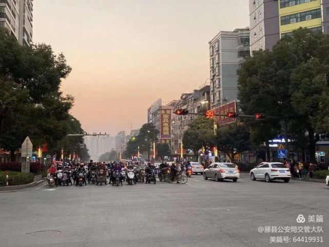 藤縣城區的交通流主要集中在藤州大道,田寮大道,津南路和發展大道.