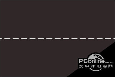 2,调整后设置颜色和粗细,就可以在画布上拉一条虚线了.