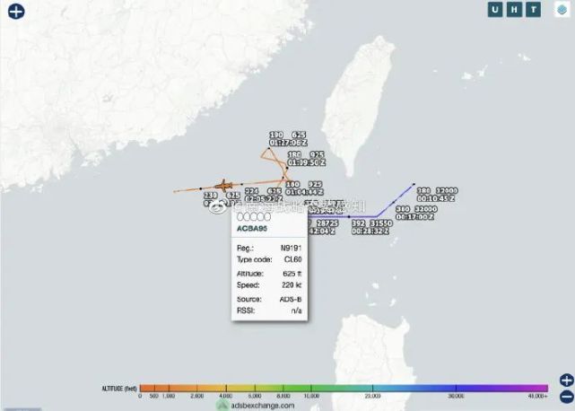 兩架美國偵察機今日(1月20日)現身臺灣海峽開展偵察飛行活動,其中一架