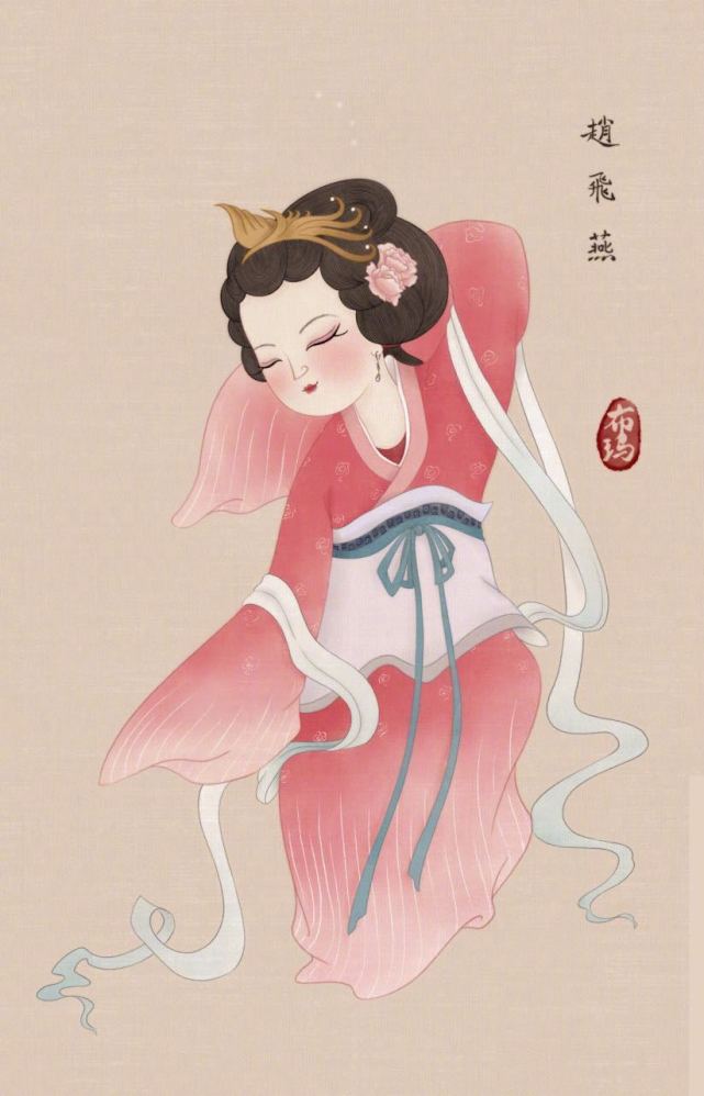 古风人物插画|中国古代知名的美女和才女,胖乎乎的好可爱|文成公主|江