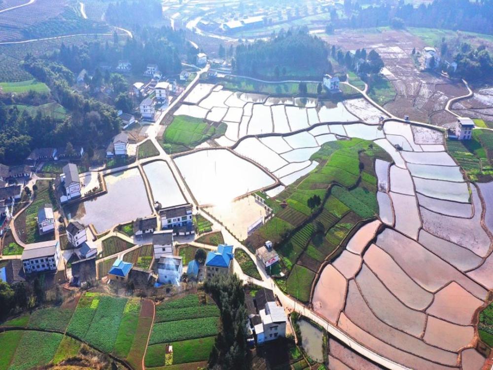 省级文明村镇西充县双凤镇跳蹬河村