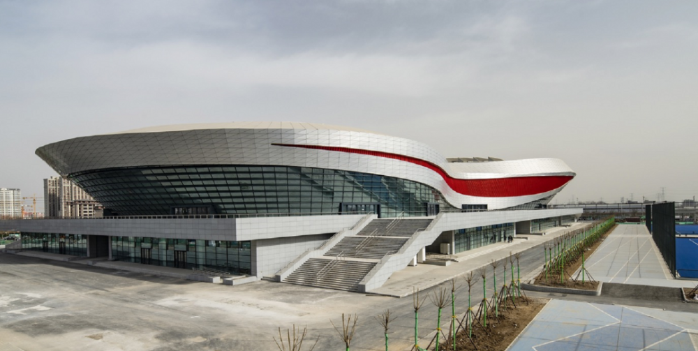 西安体育学院鄠邑校区"网红场馆"惊艳_腾讯新闻