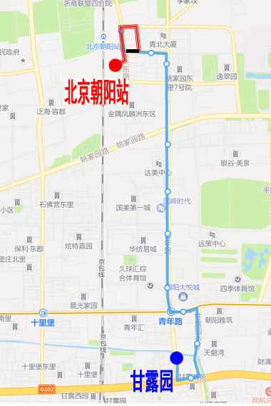 配合京沈高铁北京朝阳站开通5条公交线路周五起调整