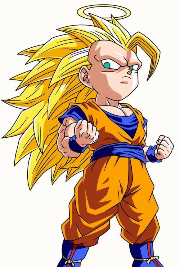 七龙珠里悟空最帅的变身超级赛亚人第三阶 悟空 龙珠 超三 超级赛亚人 变身 悟天克斯