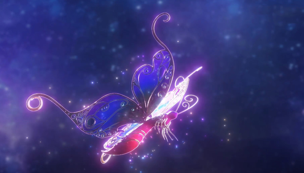 叶罗丽灵公主圣兽首次出现花灵蝶非常漂亮可惜登场就封印