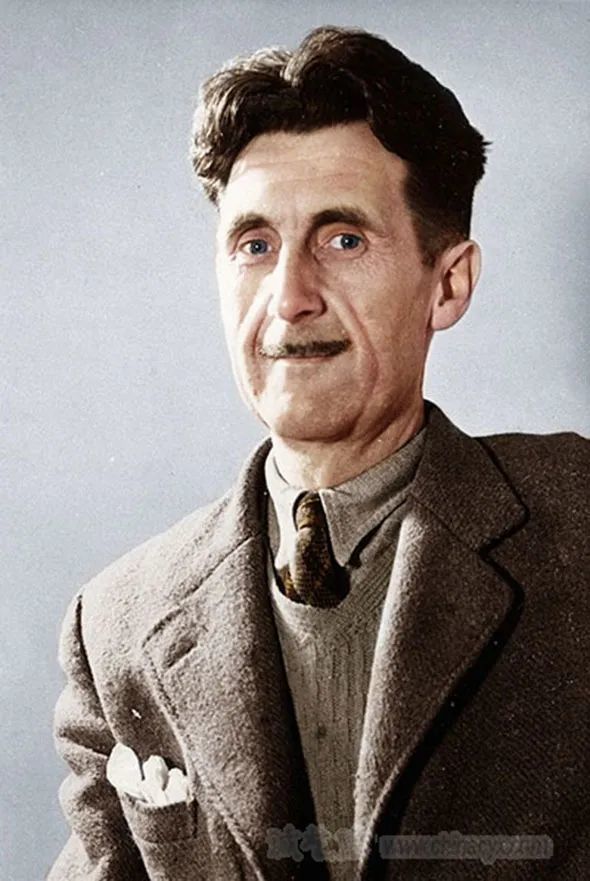 英国作家乔治奥威尔漫像