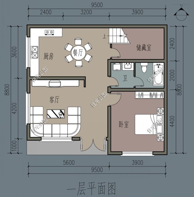 10套小戶型圖紙分享,佔地面積最小僅60平,也能建成大氣別墅