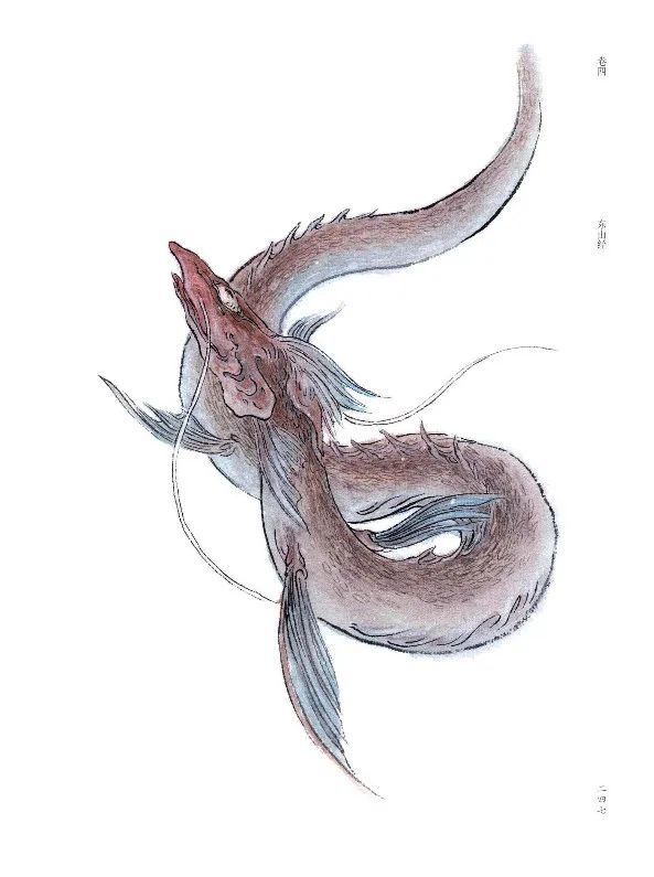 石膏水出焉,而西流注于鬲(音隔)水,其中多薄鱼,其状如鳣鱼而一目,其音