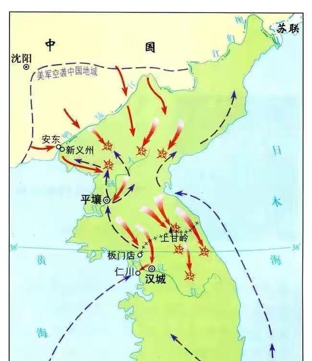 如果论抗美援朝,即中国是胜利者,因为战火燃起于鸭绿江,熄灭于三分线.