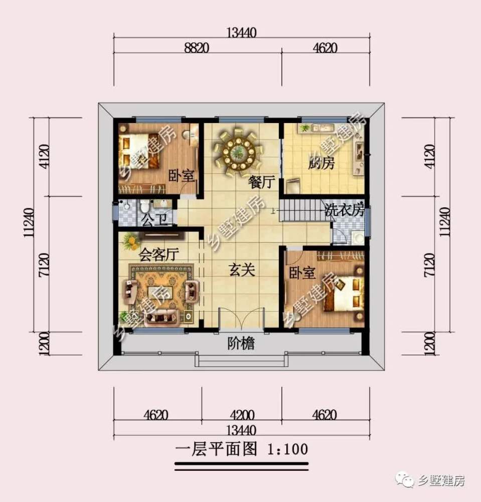 1311米2層自建房這棟戶型絕對是回鄉建房的最佳選擇