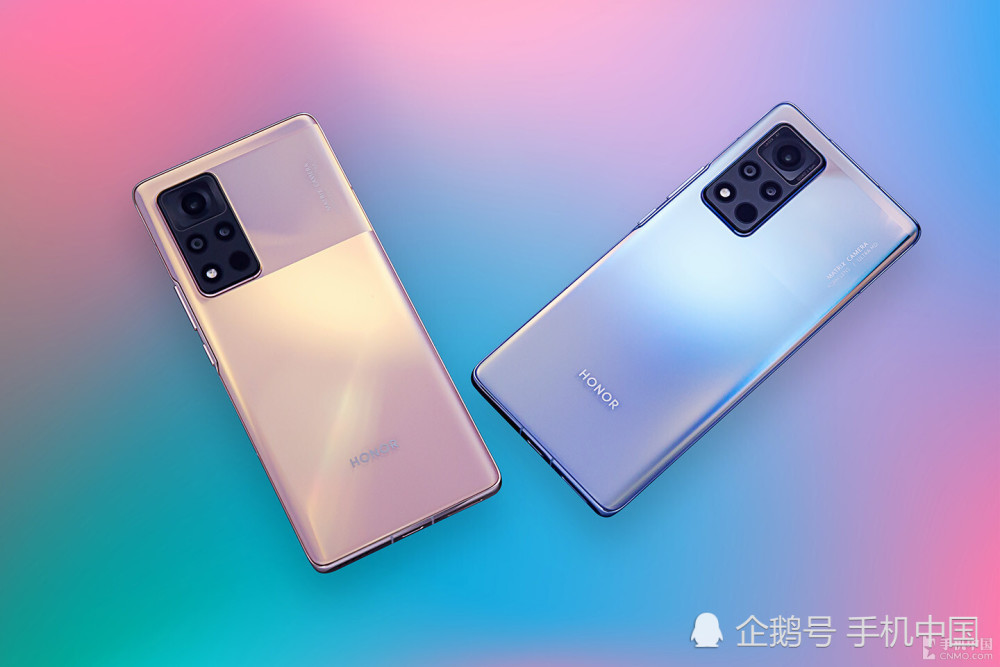 荣耀v40图赏全新钛空银蔷薇金献给2021年的你